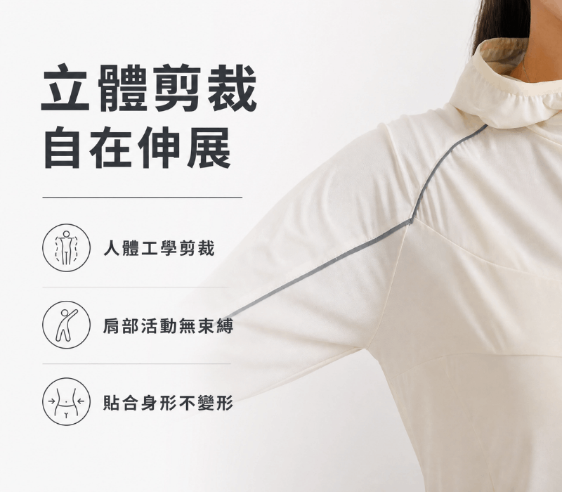 涼感防曬連帽外套-雲霧 商品圖片 7