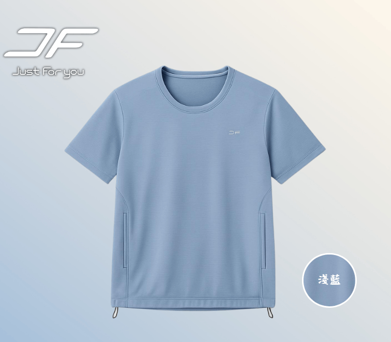 【重磅】冰絲涼感衣-淺藍（男女同版） 商品圖片 2