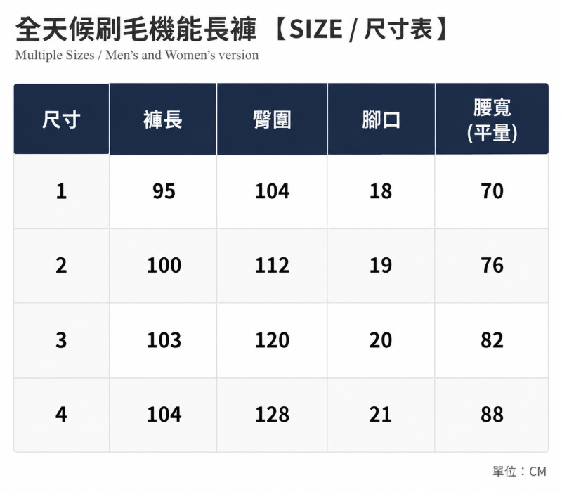 全天候刷毛機能長褲｜栗紅棕 商品圖片 2